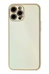 Apple iPhone 12 Pro Kılıf Coco Karbon Silikon - Beyaz-2