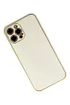 Apple iPhone 12 Pro Kılıf Coco Karbon Silikon - Beyaz-5