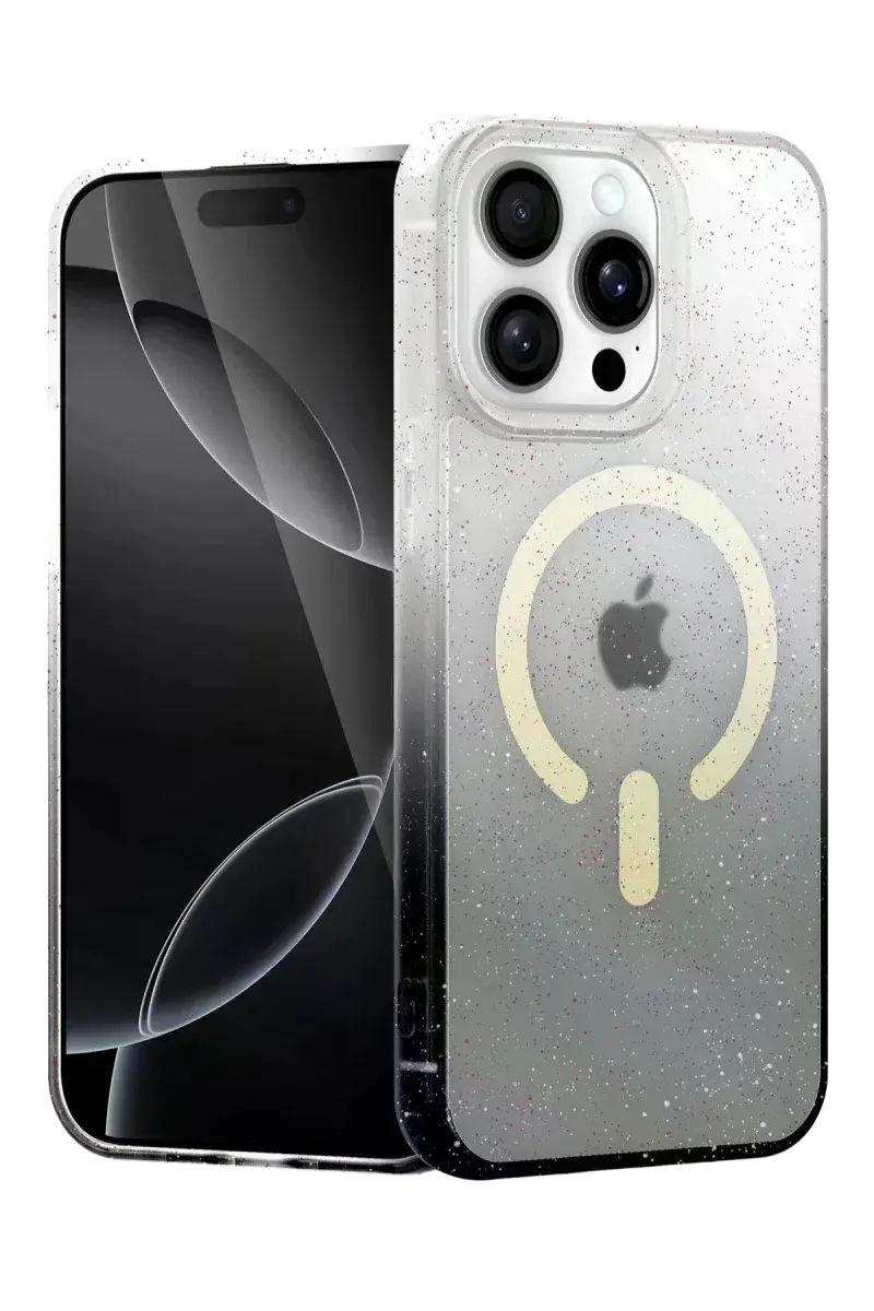 Apple iPhone 15 Pro Max Pummel Shiny Magsafe Kapak - Siyah