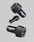 PD Destekli 38W Araç Şarj Başlığı Type-C + USB Çift Çıkış Hızlı Şarj-7