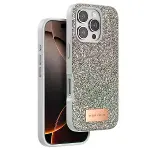 Onegif Apple İphone 16 Pro Max Bright Simli Kapak - Çöl Titanyum-1