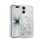 Onegif Apple İphone 16 sk Simli Magsafe Kapak - Desen 2-1