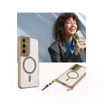 Samsung Galaxy S24 Fe Kılıf Enka Magsafe Silikon Kılıf - Şeffaf-5