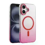 Apple İphone 16 Plus Glossy Magsafe Kapak - Pembe-1