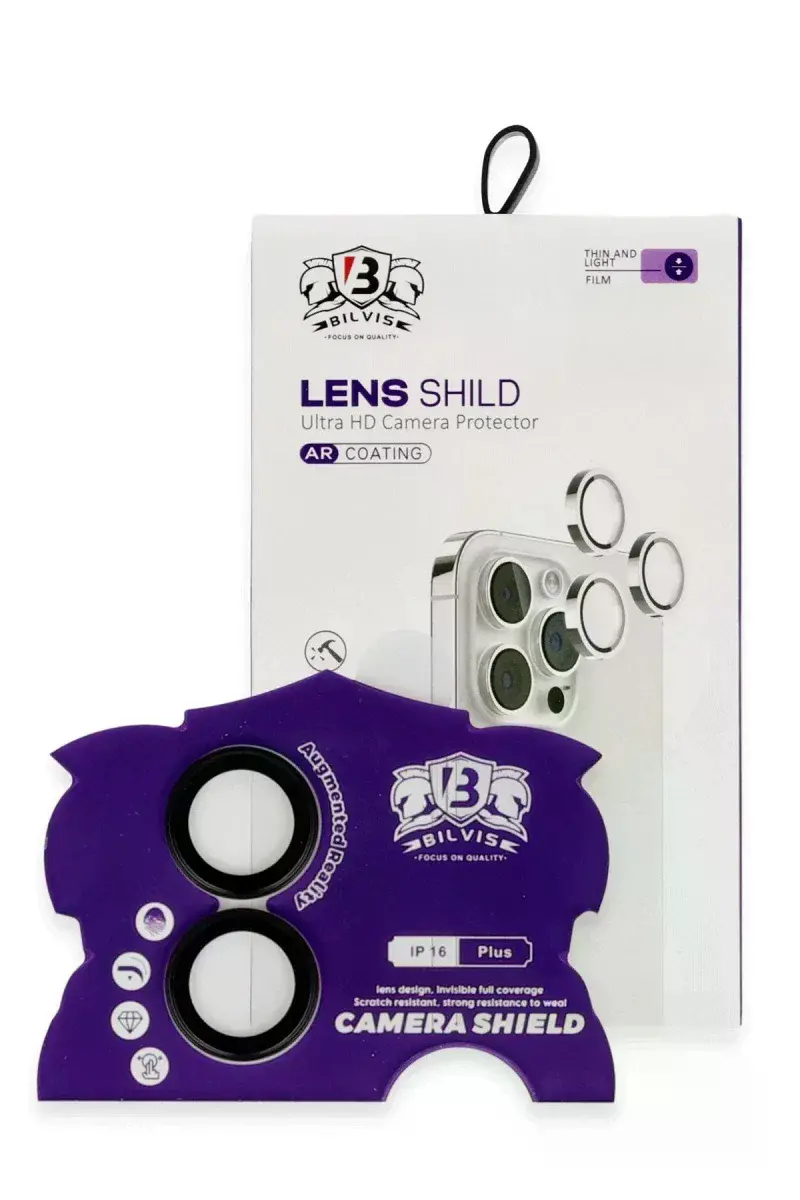 Apple iPhone 16 Bilvis Titan Kamera Lens - Siyah