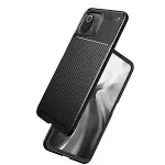 Xiao 11 Lite Kılıf Auto Focus Karbon Kapak - Siyah-2