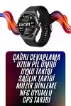 Amoled Ekran Akıllı Saat Üç Kordonlu İOS Android Uyumlu-4