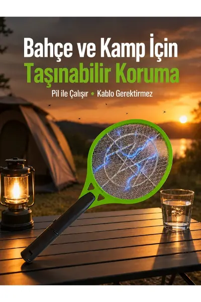 Taşınabilir Elektronik Sinek Kovucu | Balkon, Bahçe ve Kamp İçin İdeal Yeni Nesil
