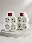 Kablosuz Duvar Tipi Priz Çoğaltıcı 4 Çıkışlı Anahtarlı 2 Adet Avantajlı Set-5