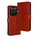 Xiao 15t Pro Trend S Plus Kapaklı Kılıf - Kırmızı-1