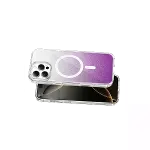 Onegif Apple İphone 16 Pro Max Sora Simli Magsafe Kapak - Mor-5