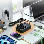 Çoklu Priz Uzatma Kablosu 4 Soket + 4 USB + 2 Type-C – Termal Akım Korumalı, Isıya Dayanıklı, Çocuk-2