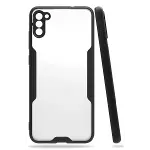 Samsung Galaxy A11 Kılıf Platin Silikon - Siyah-2