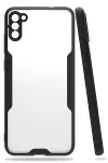 Samsung Galaxy A11 Kılıf Platin Silikon - Siyah-1