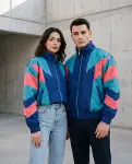 Kadın - Erkek 80'ler Dönemi Retro Ceket-2