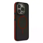 Joko Apple İphone 15 Pro Max Rocky Magsafe Kapak - Siyah-kırmızı-2