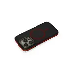 Joko Apple İphone 15 Pro Max Rocky Magsafe Kapak - Siyah-kırmızı-4