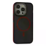 Joko Apple İphone 15 Pro Max Rocky Magsafe Kapak - Siyah-kırmızı-1