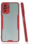 Xiao Red Note 10 Kılıf Platin Silikon - Kırmızı-1