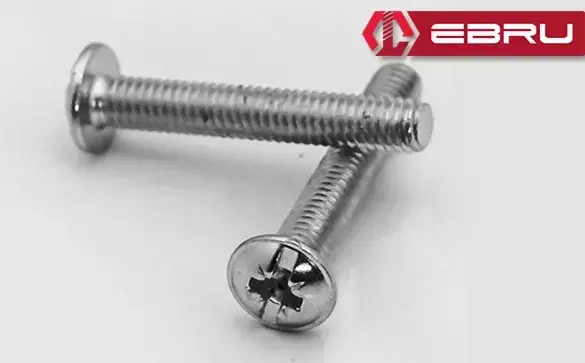 Yuvarlak Yıldız Başlı Rysb Kulp Vidası, Civata M4x25 - 500 Adet