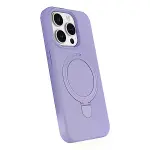 Apple İphone 15 Pro Max Regal Magsafe Standlı Kapak - Lila-2