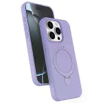 Apple İphone 15 Pro Max Regal Magsafe Standlı Kapak - Lila-1