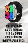 Akıllı Saat Tema Değiştirme Uyku ve Sağlık Takibi Bluetooth Bağlantılı-3
