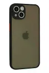 Apple iPhone 14 Kılıf Montreal Silikon Kapak - Siyah-2