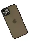 Apple iPhone 14 Kılıf Montreal Silikon Kapak - Siyah-3