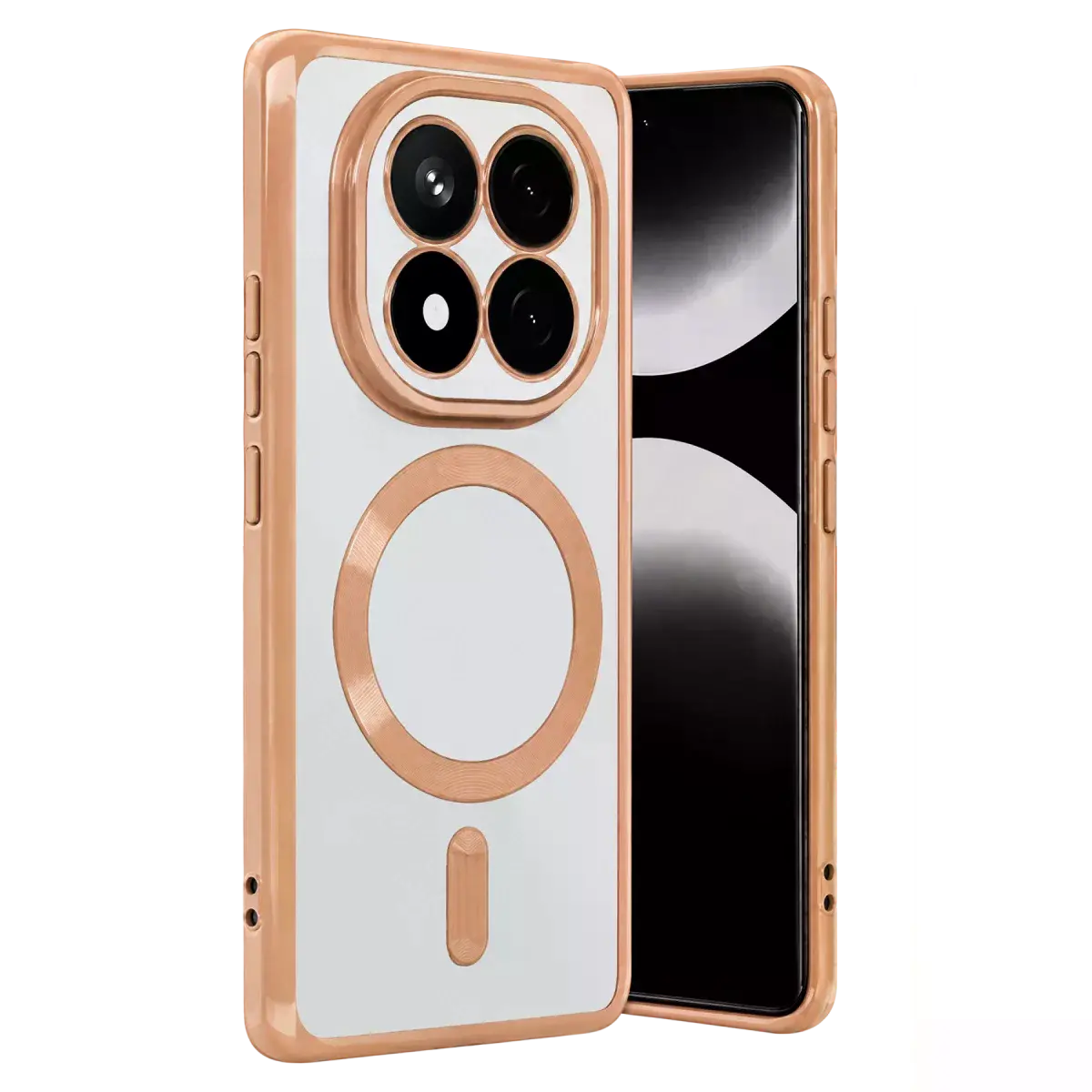 Xiao Red Note 15 Pro 4g Kross Magneticsafe Kapak - Rose