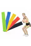 Pilates Squat Aerobik Direnç Lastiği 5 Li Paket-4
