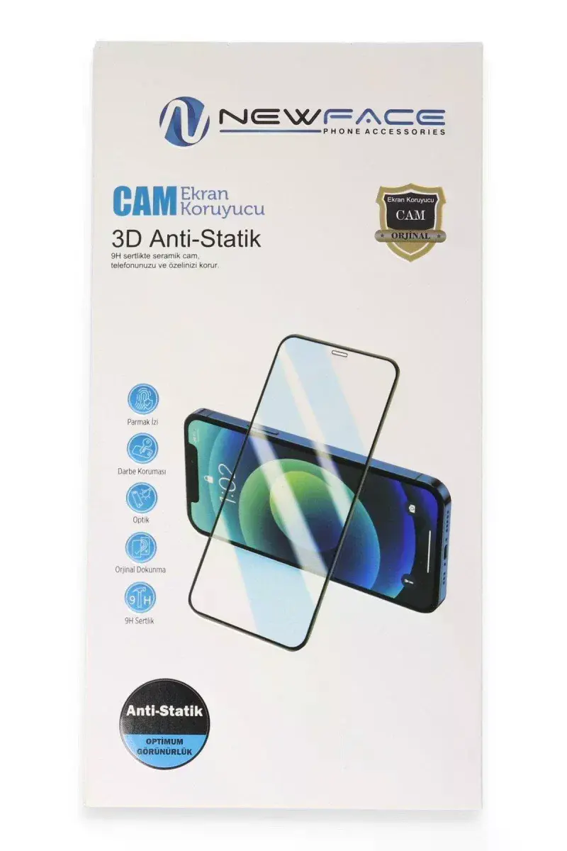 Xiao Red Note 15 Pro 5G 3D Antistatik Cam Ekran Koruyucu - Siyah