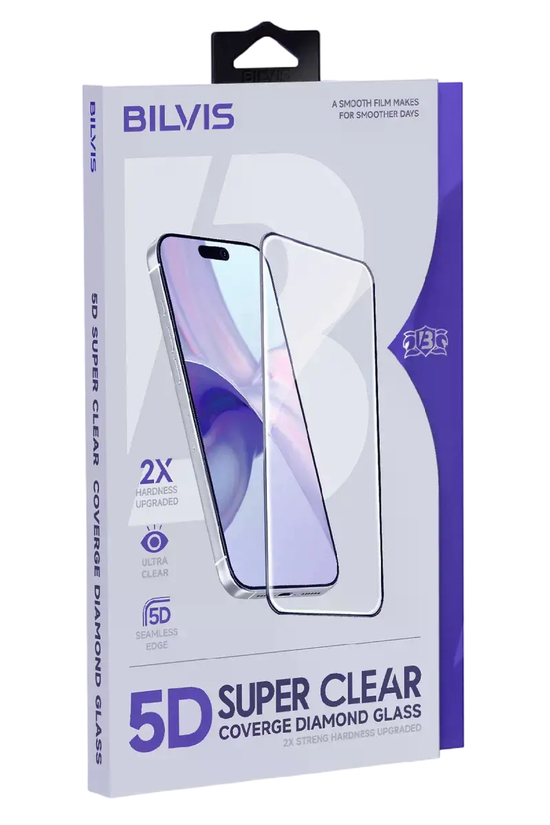 Apple iPhone 17 Air Bilvis 5D Super Clear Diamond Cam Ekran Koruyucu