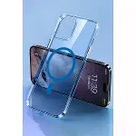 Apple İphone 14 Pro Kılıf Tron Şeffaf Magsafe Kapak - Mavi-5