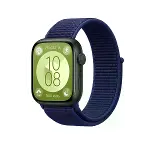 Huawei Fit 4 Hasırlı Cırtcırtlı Kordon - Lacivert-Mürdüm-3