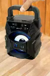 Işıklı Bluetooth Hoparlör Müzik ve Renkli Işık Taşınabiilir-4