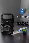 Işıklı Bluetooth Hoparlör Müzik ve Renkli Işık Taşınabiilir-5