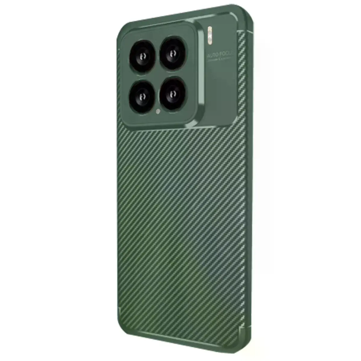 Xiao 15 Kılıf Auto Focus Karbon Kapak - Koyu Yeşil