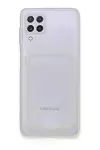 Samsung Galaxy A22 Kılıf Kart Şeffaf Silikon - Şeffaf-2