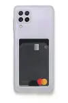 Samsung Galaxy A22 Kılıf Kart Şeffaf Silikon - Şeffaf-1