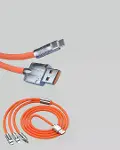 120 W Şarj ve Veri Aktarımı Kablo– 3 Başlıklı Çok Amaçlı Kablo Yüksek Hızlı-5