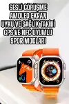 Akıllı Saat NFC ve GPS Uyumlu Uyku ve Sağlık Takibi Sesli Görüşme-5