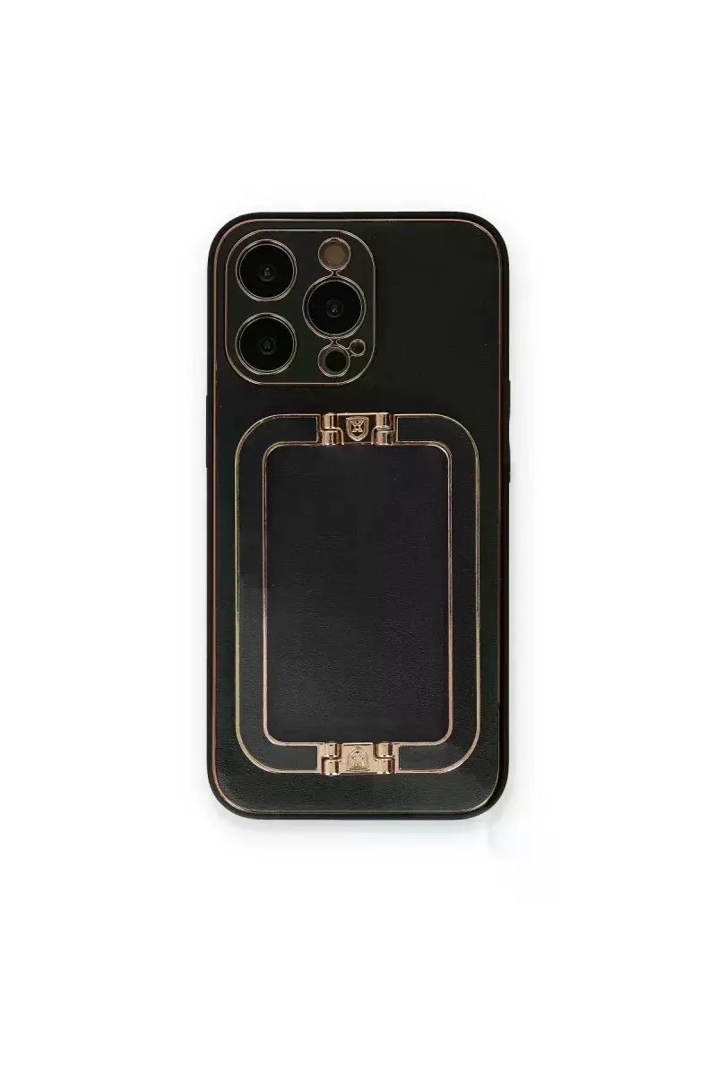Apple iPhone 14 Pro Max Kılıf Coco Elit Kapak - Siyah