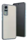 Vivo Y53S Kılıf Montreal Silikon Kapak - Gri-1