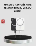 MagSafe Uyumlu Kablosuz Powerbank – Güçlü Mıknatıs, Hızlı Şarj, Kompakt Tasarım-1