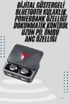 Kablosuz Bluetooth Kulaklık Powerbank Özellikli Göstergeli Hd Mikrofon-1