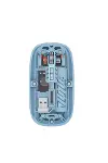 Ofis ve Günlük Kullanım İçin Mavi Bluetooth Kablosuz Mouse-3
