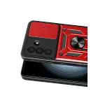 Samsung Galaxy A57 5g Pars Lens Yüzüklü Silikon - Kırmızı-2