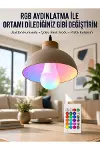 Ambiyans Aydınlatma RGB Led Lamba Kumandalı Renk Değiştirebilen-1