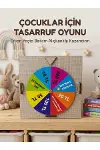 Şans Çarklı Motivasyon Kutusu Günlük Tasarruf Challenge Oyun Ahşap Birikim Kumbarası-1